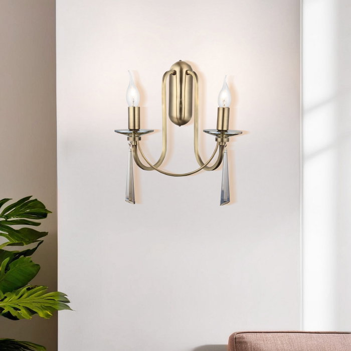 Opviq Lámpara de pared de metal color antigüedad Opviq Lámpara de pared de metal color antigüedad